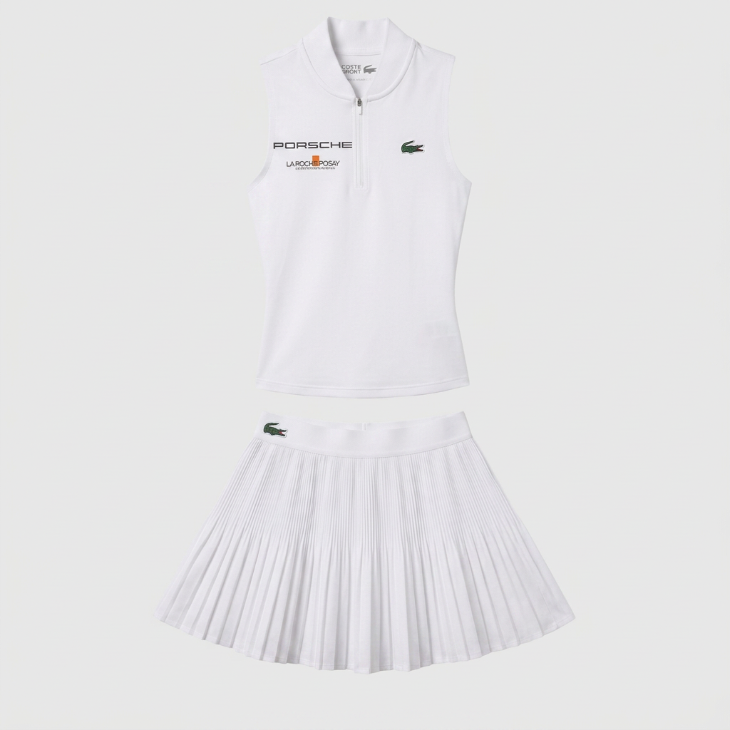 Super Flea Market+Lacoste +white tennis set with Porsche Logo+Eva Lys1